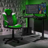 X Rocker® Saturn Mid-Back Gaming Office Chair - Green