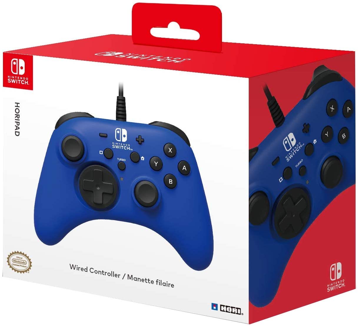 Horipad Wired Controller For Nintendo Switch - Blue
