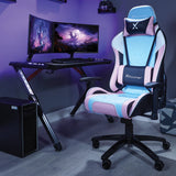 X Rocker® Agility Esports Office PC Chair - BubbleGum Pink Edition