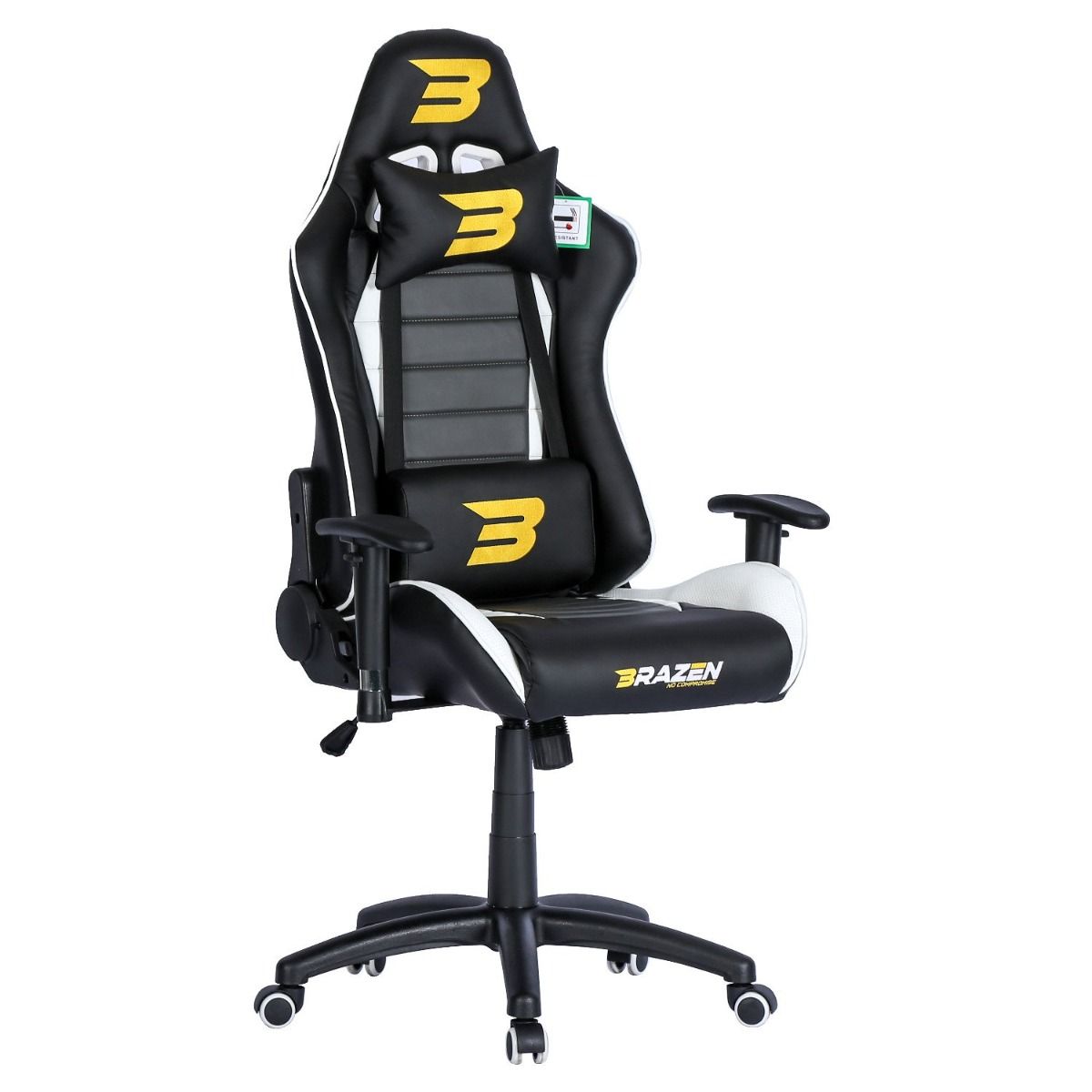 BraZen Sentinel Elite PC Gaming Chair - White